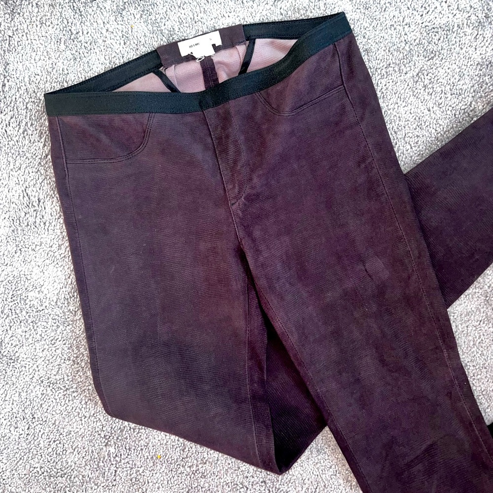 HELMUT LANG
Lamb Leather Skinny Leg Pants